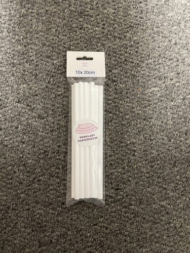 Wsporniki do tortu piętrowego bardzo mocne 10x20cm