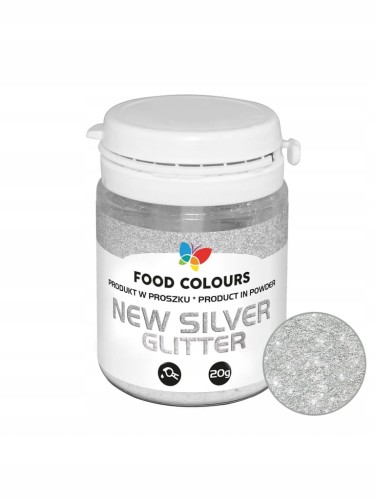 Barwnik Pyłek w proszku Food Colours 20 g 1 szt. srebrny