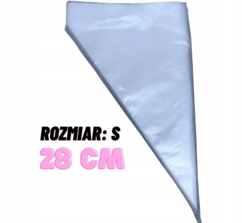 Rękawy worki cukiernicze jednorazowe 28 cm 100 szt