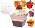 Pucharki Do Deserów Finger Food Pojemniki Na Deserki Piramida 60ml 25szt
