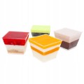 Pojemniki Do Deserów FINGER FOOD Pucharki Na Deserki Piramida 25szt 120ml