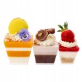 Pojemniki Do Deserów FINGER FOOD Pucharki Na Deserki Piramida 25szt 120ml