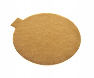 Bankietówka pod monoporcje - złota, 10 cm, 10 szt.
