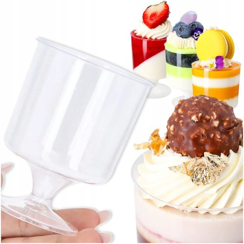 Pojemniki Do Deserów Finger Food Kieliszki Pucharki Na Deserki 10szt 150ml