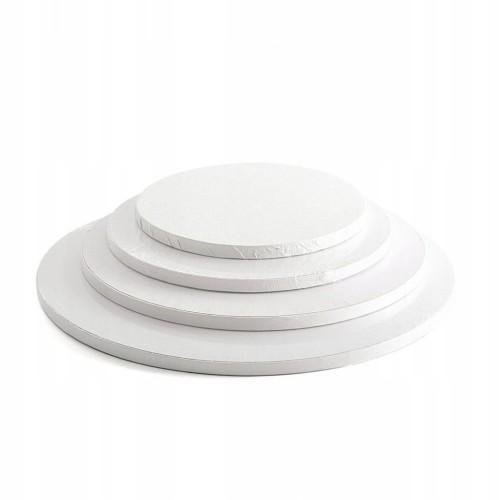 Podkład pod tort angielski okrągły biały 25×1,2cm Bardzo mocny i wytrzymały