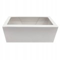 Pudełko na 2 MUFFINKI babeczki 18,5x9x7,5cm z Okienkiem BIAŁE