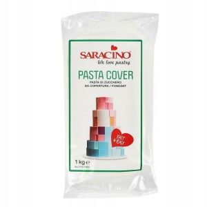 MASA CUKROWA do obkładania PASTA COVER Saracino BIAŁA 1 kg