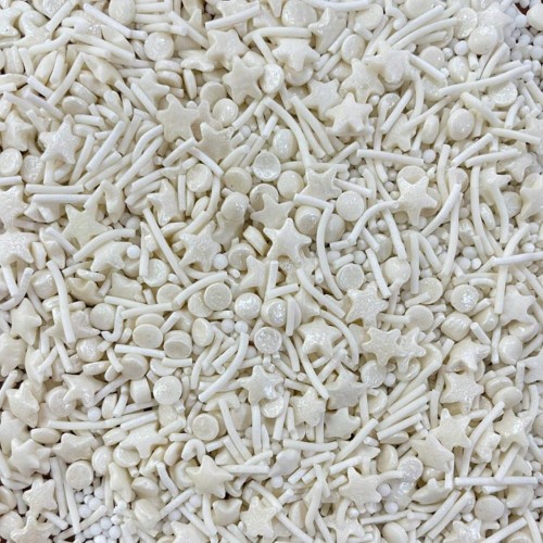 Posypka Konfetti PERŁOWA BIAŁA 1 kg Posypka cukrowa Do Dekoracji Słodkości