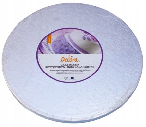 Podkład pod tort Decora 30cm srebrny
