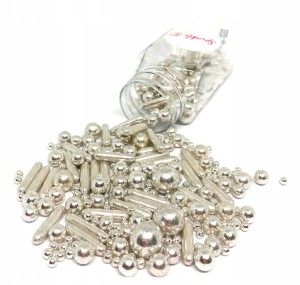 Posypka Sprinkle It! cukrowa Lovely Silver 100 g